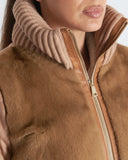 ADÈLE | Vicuña Knit and Mink Down Jacket