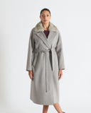 ALIDA | Long Coat Mink collar