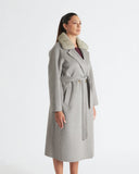 ALIDA | Long Coat Mink collar
