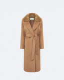 ALIDA | Long Coat Mink collar
