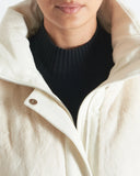 CRISTINA | Vicuña Long Down Jacket with Mink Inserts