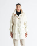 CRISTINA | Vicuña Long Down Jacket with Mink Inserts