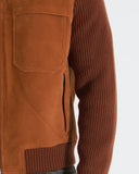 ETHAN | Suede and Knit Bomber