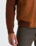 ETHAN | Suede and Knit Bomber