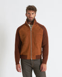 ETHAN | Suede and Knit Bomber