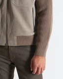 ETHAN | Suede and Knit Bomber