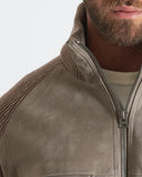 ETHAN | Suede and Knit Bomber