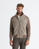 ETHAN | Suede and Knit Bomber