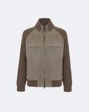 ETHAN | Suede and Knit Bomber