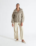 GRACE | Vicuña Puffer jacket with Hood