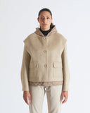 ISABEL | Quilted Down Jacket with Sleeveless Overlay