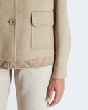 ISABEL | Quilted Down Jacket with Sleeveless Overlay