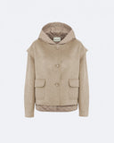 ISABEL | Quilted Down Jacket with Sleeveless Overlay