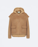 ISABEL | Quilted Down Jacket with Sleeveless Overlay