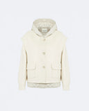 ISABEL | Quilted Down Jacket with Sleeveless Overlay