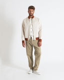 LAURENT | Wool and Cashmere Bomber with Contrasting Knit Details