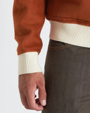 LAURENT | Wool and Cashmere Bomber with Contrasting Knit Details