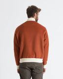 LAURENT | Wool and Cashmere Bomber with Contrasting Knit Details