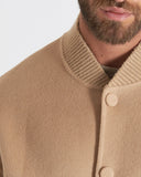 LOGAN | Wool and Cashmere Bomber with Knit Details