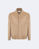 LOGAN | Wool and Cashmere Bomber with Knit Details