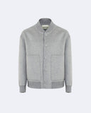 LOGAN | Wool and Cashmere Bomber with Knit Details