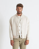 LOGAN | Wool and Cashmere Bomber with Knit Details