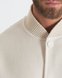 LOGAN | Wool and Cashmere Bomber with Knit Details